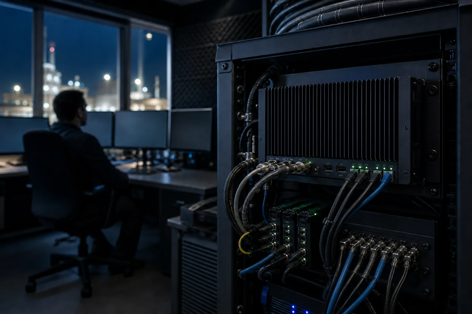 LYNCEUS data-fusion hardware and secure network integration.